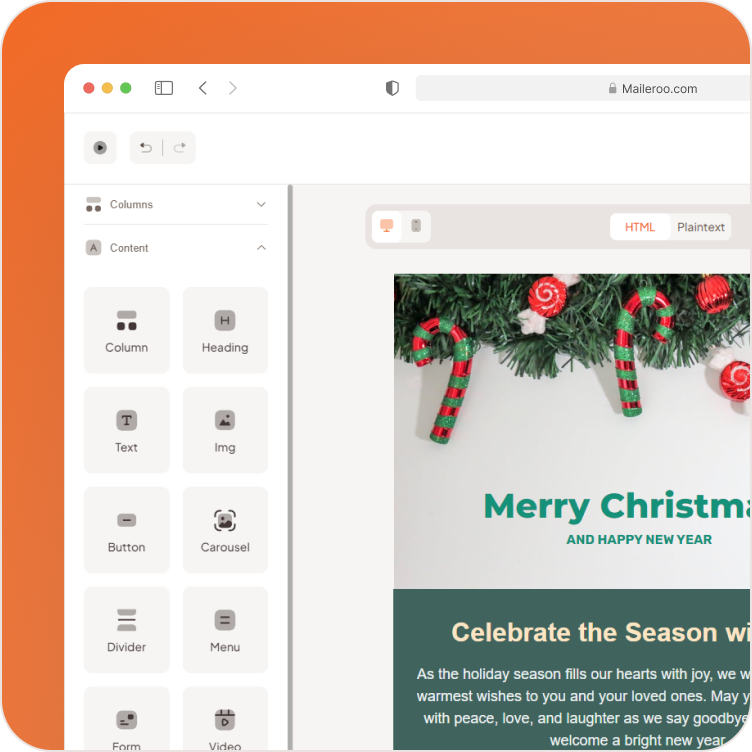 Design emails to match your brand