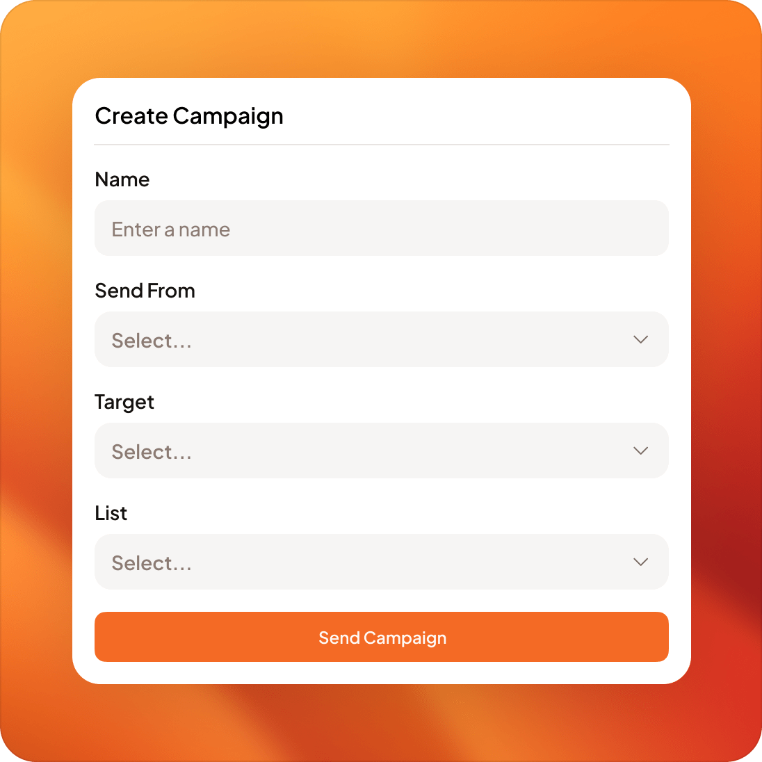 Create Email Marketing Campaign